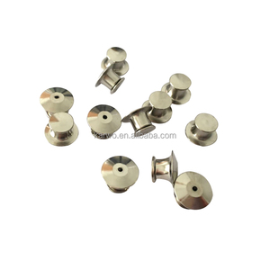 Nhà Máy Bán Buôn Vàng Màu Brass May Ve Áo Đầu Phẳng Khóa <span class=keywords><strong>Pin</strong></span> Trở Lại Cho Huy Hiệu Phụ Kiện - Product Image 4