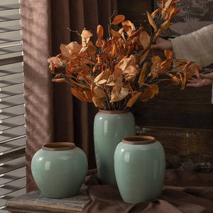 Set iconico piccoli vasi in gres scanalato moderno stile rustico nordico per la decorazione della casa per matrimoni soggiorno decorazione da tavolo - Product Image 3