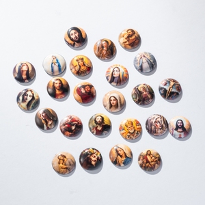 Colgante Esmaltado de San Pedro Apóstol, Latón con Oro de 18K, Regalo Católico para Ceremonia de Iniciación de Adultos (RCIA), Joyería Llaves <span class=keywords><strong>del</strong></span> <span class=keywords><strong>Cielo</strong></span> - Product Image 4