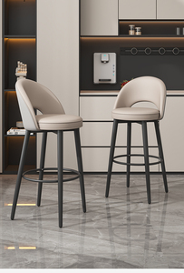 Bộ 2 <span class=keywords><strong>24</strong></span>-<span class=keywords><strong>inch</strong></span> xoay truy cập Chiều cao thanh phân thiết kế hiện đại rắn bảng điều khiển chân nhung lưng cho ngoài trời ăn nhà bếp đảo - Product Image 5