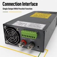Alimentation à découpage AC-DC 1000W LEYU Modèle SCN-1000, sortie unique 12V, tension réglable, usage industriel, courant 80A, 86% de rendement
