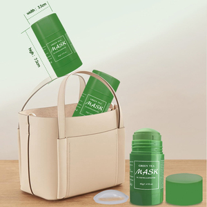 หน้ากากดินน้ำมันออร์แกนิก,มาส์กการดูแลผิวหน้าสีเขียวใบชา - Product Image 6