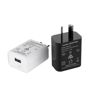 best selling products 2023 usb power adapter 5v 1a australia 5w wall 5 volt 1 amp usb charger with AU plug SAA RCM for led lamp