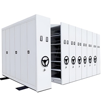 Archivador Móvil Compacto, Unidad de Almacenamiento de Archivos que Ahorra Espacio, para Oficina o Escuela, Venta al por Mayor, Color Blanco