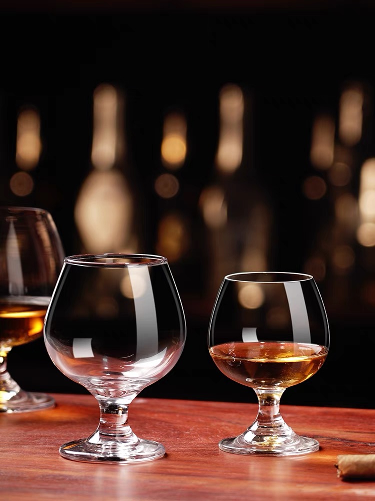 High quality size 500ml clear good brandy glass cup