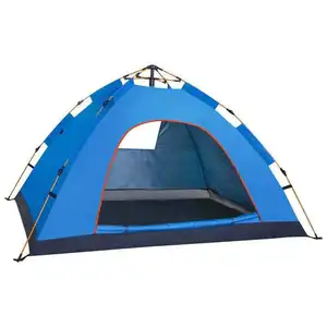 사용자 정의 야외 방수 초경량 여행 휴대용 3-4 인 야외 돔 캠핑 텐트 여행 팝업 텐트 자동 텐트