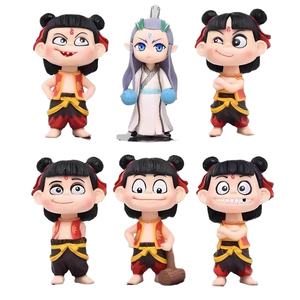 HY Hot Cute - Juego de 6 Muñecos de Anime Ne <span class=keywords><strong>Zha</strong></span> Aobing de 11 cm, Figuras de PVC de Dibujos Animados para Decoración de Automóviles, Juguetes Personalizados para Niños - Product Image 2