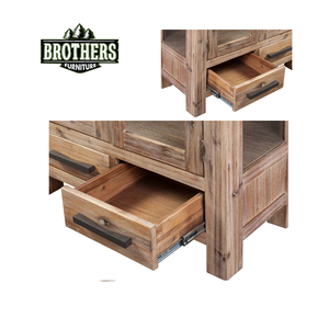 Table de garde-robe de ferme en bois massif de marque Atlas du Vietnam pour chambre à coucher salon salle à manger utilisation hospitalière - Product Image 4