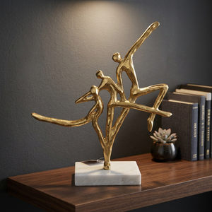 Modern Aluminum <b>Figurative</b> Sculpture Handmade Artistic Eco-Friendly Durable Tabletop Decor Living Room Display - Product Image 3