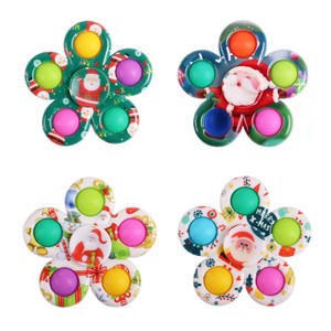 Tùy Biến Tốt Nhất Bán Quay <span class=keywords><strong>Fidget</strong></span> <span class=keywords><strong>Spinner</strong></span> Biểu Tượng Tùy Chỉnh Nhựa UV Màu In Ấn Mô Hình Giáng Sinh Đồ Chơi - Product Image 6