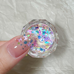 3D Pink Nail Glitter <b>Sequins</b> Star Heart Hexagon Mixed Sparkle Flakes for Shiny Manicure Nail <b>Art</b> - Product Image 4