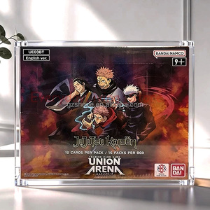 SHP Custodia Protettiva in Acrilico Trasparente per Booster Box Union Arena TCG: <span class=keywords><strong>Rurouni</strong></span> <span class=keywords><strong>Kenshin</strong></span> - Booster Box UE11BT con Coperchio Magnetico, Spessore Acrilico 6mm - Product Image 1