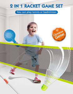Bộ Đồ Chơi Vợt Cầu Lông 2 Trong 1, Đồ Chơi Thể Thao Ngoài Trời Cho Trẻ Em, Sân Sau, Bãi Biển - Product Image 4