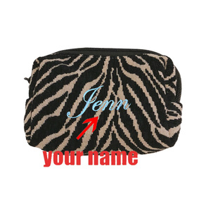 <span class=keywords><strong>Borsa</strong></span> Cosmetica Personalizzata con Zebrate, Pochette da Viaggio Ricamata, <span class=keywords><strong>Organizer</strong></span> Quotidiano per la Bellezza Femminile - Product Image 2