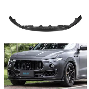 Kit de carrosserie de pièces automobiles en fibre de carbone personnalisé OEM diffuseur de lèvre de pare-chocs avant supérieur séparateur de becquet pour <span class=keywords><strong>Maserati</strong></span> Levante nouveau - Product Image 4
