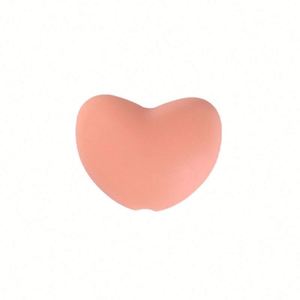 Cuentas de silicona de grado alimenticio para bebés, con forma de corazón de 17x20mm, sin BPA, para la fabricación de joyas, mordedores, clips para chupetes y accesorios de PVC - Product Image 6