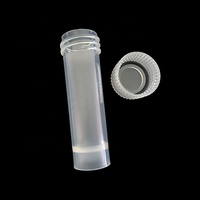Tubos de ensayo congelados de plástico de laboratorio de 5ml, contenedor de tapa de sellado de vial, vial criogénico, tubo de ensayo de tubo criovial con tapón de rosca