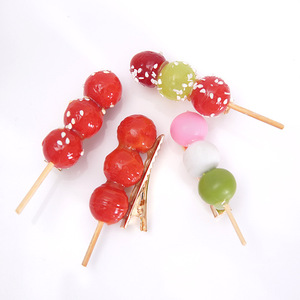 Divertidos y creativos pasadores para el cabello con forma de espino glaseado, lindos pasadores para el cabello para estudiantes, pasadores con forma de comida realista, accesorios para el cabello para niños. - Product Image 5