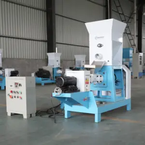 China fábrica Flutuante Peixe Feed Extrusora Máquina Na Nigéria Pet Bird Leitões Food Mill Pellet Extrusora Máquina