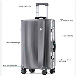 Petite <span class=keywords><strong>cabine</strong></span> roues amovibles <span class=keywords><strong>valise</strong></span> télescopique Trolley bagages en <span class=keywords><strong>polycarbonate</strong></span> cadre en aluminium <span class=keywords><strong>valise</strong></span> de voyage - Product Image 2