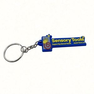 New Design Custom Logo Silicone Keychain Soft PVC Rubber <b>Key</b> <b>Chain</b> for Promotion - Product Image 3
