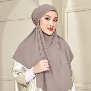 Malaysian Ready Wear Moslim Instant Hijab 3 In 1 Veelzijdige Niqab Hoofddoek