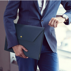 Thời Trang Danh Mục Đầu Tư Lưu Trữ Tập Tin Trường Hợp Không Thấm Nước Mỏng PU Leather A4 Phong Bì Thư Mục Tài Liệu Bag Pouch - Product Image 5