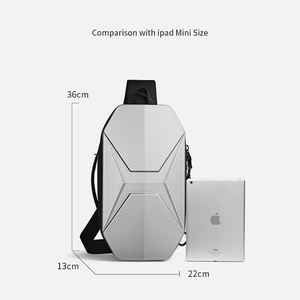 Sac à bandoulière Ozuko 9509, sac à dos mini pour ordinateur portable, sac <span class=keywords><strong>de</strong></span> poitrine, sac à bandoulière personnalisé en ABS pour homme, tendance <span class=keywords><strong>TikTok</strong></span> - Product Image 6