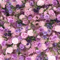 Mur de fleurs artificielles détachable élégant et romantique de style moderne pour les événements de mariage contemporains, nouvelle arrivée