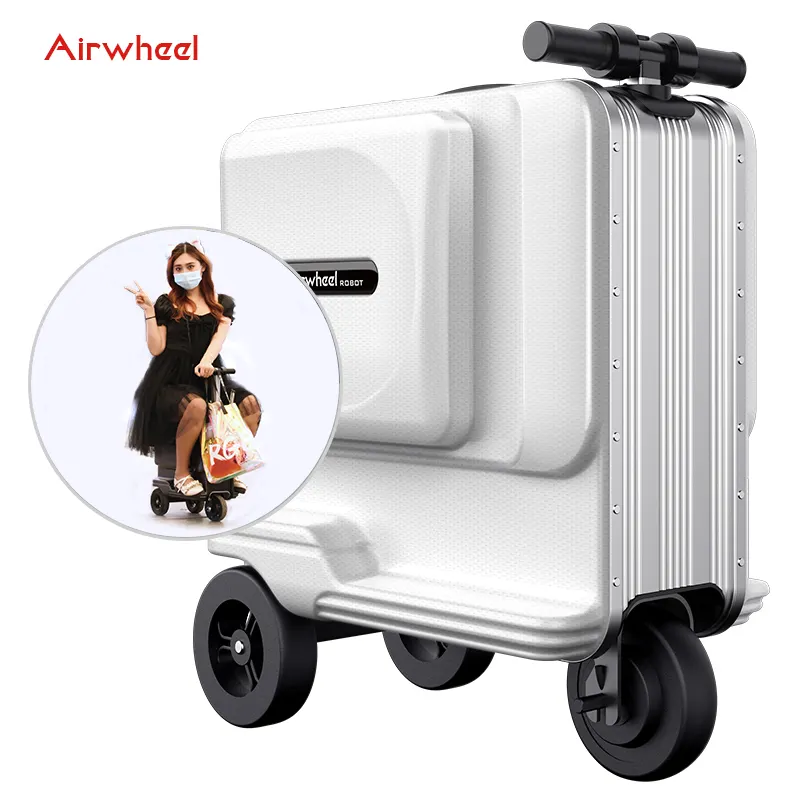 ride on electronic scooter suitcase large capacity 24inch checked in suitcase max loading 110kg