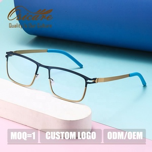 Montature per Occhiali <span class=keywords><strong>di</strong></span> Alta Qualità con Logo Personalizzato, Occhiali Interamente in Metallo, Eleganti Montature per Uomo - Product Image 2
