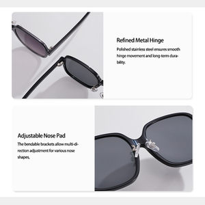 Fashion Large Square Sunglasses for Unisex Big Frame Sun Glasses Vintage Luxury Designer Shades UV400 Outdoor Trendy <b>Eyewear</b> - Product Image 6