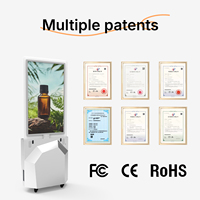 Diffuseur de parfum publicitaire commercial, écran LCD intelligent UHD 43'' à écran partagé, diffuseur d'arômes pour KTV, hôpital, bâtiment