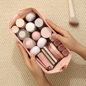 Bolsa de Cosméticos Beenlove de Gran Capacidad, Estuche de Maquillaje de Viaje Ligero, Rosa, Beige, Azul Claro, Organizador de Artículos de Aseo Portátil - Product Image 4