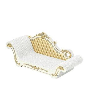 Cama y rascador creativo para gatos de cartón corrugado blanco, hecho a medida, resistente al desgaste y sin pelusas, Shenzhen - Product Image 2