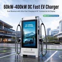 Station de recharge commerciale pour véhicules électriques DC, nouvelle, 60 kW-200 kW, 400 V, 250 A, niveau 3, chargeur rapide OCCP pour la recharge des VE