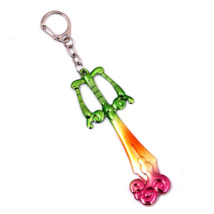 Porte-clés en métal coloré sur le thème du jeu <span class=keywords><strong>Kingdom</strong></span> <span class=keywords><strong>Hearts</strong></span> avec impression découpée, style tendance, souvenir pour les joueurs et les collectionneurs - Product Image 5