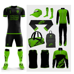 Luson, новый индивидуальный комплект для футбольного клуба, домашняя сублимационная одежда с номером, футбольная футболка в полоску, желто-синий цвет - Product Image 6