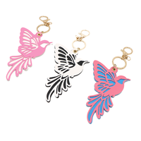 Breloque de sac en forme de fleur 'Bird Paradise', porte-clés tendance, pendentif floral pour sac, ornement, cadeau de vacances, anneau décoratif pour clés