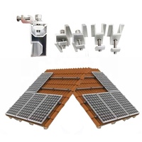 SOLAR MASTER Rail de montage solaire en alliage d'aluminium anodisé pour toit en tuiles espagnoles, guide de panneau solaire pour tuiles rouges européennes
