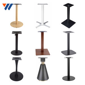 Yw מתכת ברזל פלדה ניקל יחיד צלב שולחן בסיס אבקה מצופה פלדה מגולגל צורה חרוט פלדה עמודות - Product Image 6