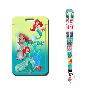 Lanières en satin <span class=keywords><strong>Disney</strong></span> Princess avec crochet et <span class=keywords><strong>porte</strong></span>-<span class=keywords><strong>carte</strong></span> d'identité - Lanières promotionnelles de haute qualité et élégantes pour enfants et adultes - Product Image 5
