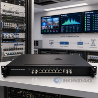 Modulador Codificador 24 Canales H.264 a RF ISDB-T DVB-T DVB-C para Cabecera de CATV