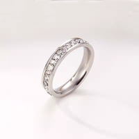 Bague de mariage élégante pour femme H2 Jewelry A0005 en or rose personnalisable avec mosaïque de pierres naturelles claires – Service d'échantillonnage de moule