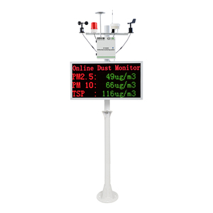 Estación de Calidad del Aire HT-DS200 PM2.5 PM10 TSP, Velocidad del Viento, Temperatura, Humedad, Ruido, UVI, Lluvia, AQMS - Product Image 1