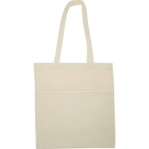 Bolsa de Compras de Algodón Ecológica con Bolsillo, Merchandising Sostenible - Product Image 2