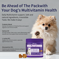 Multivitamines à mâcher pour chiens, soutien articulaire, cutané et immunitaire, avec emballage personnalisable et marque privée