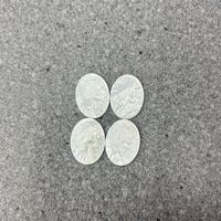 Approvisionnement direct usine Coquille naturelle blanche sculptée ovale pour bijoux DIY, broches, colliers, camées Yiwu 15X20MM