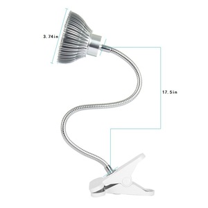 Lampe LED de croissance végétale à spectre complet <span class=keywords><strong>en</strong></span> aluminium à tête unique, transfrontalière, avec 78 perles, col de cygne flexible, clip, indice de protection IP44, <span class=keywords><strong>800</strong></span> <span class=keywords><strong>lumens</strong></span> - Product Image 5