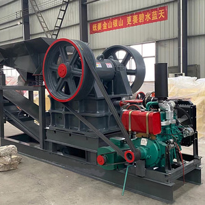 Trituradora de Mandíbulas Móvil Pequeña con Motor de Corriente Alterna y Rodamientos para Trituración de Mineral, Capacidad Máxima de 40 Toneladas por Hora - Product Image 3